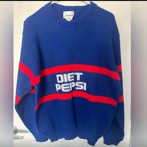 🇨🇦 RARE 80s VINTAGE Promotional Diet Pepsi Logo Sweater